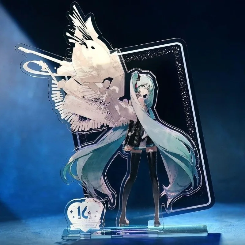 

Hatsune Miku Acrylic Stand Figure Hatsune Miku Project DIVA Anime Peripheral Originality Looking Back Style Desktop Ornament