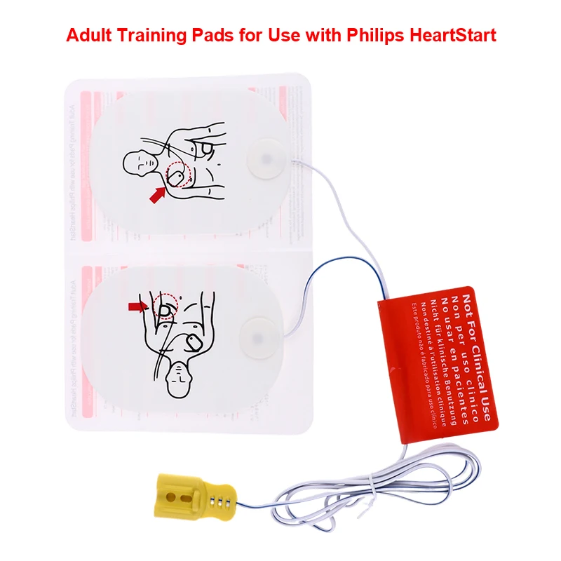 1set Adult Training AED Training Device Patches First Aid Training Replacement Pads Universal Trainer