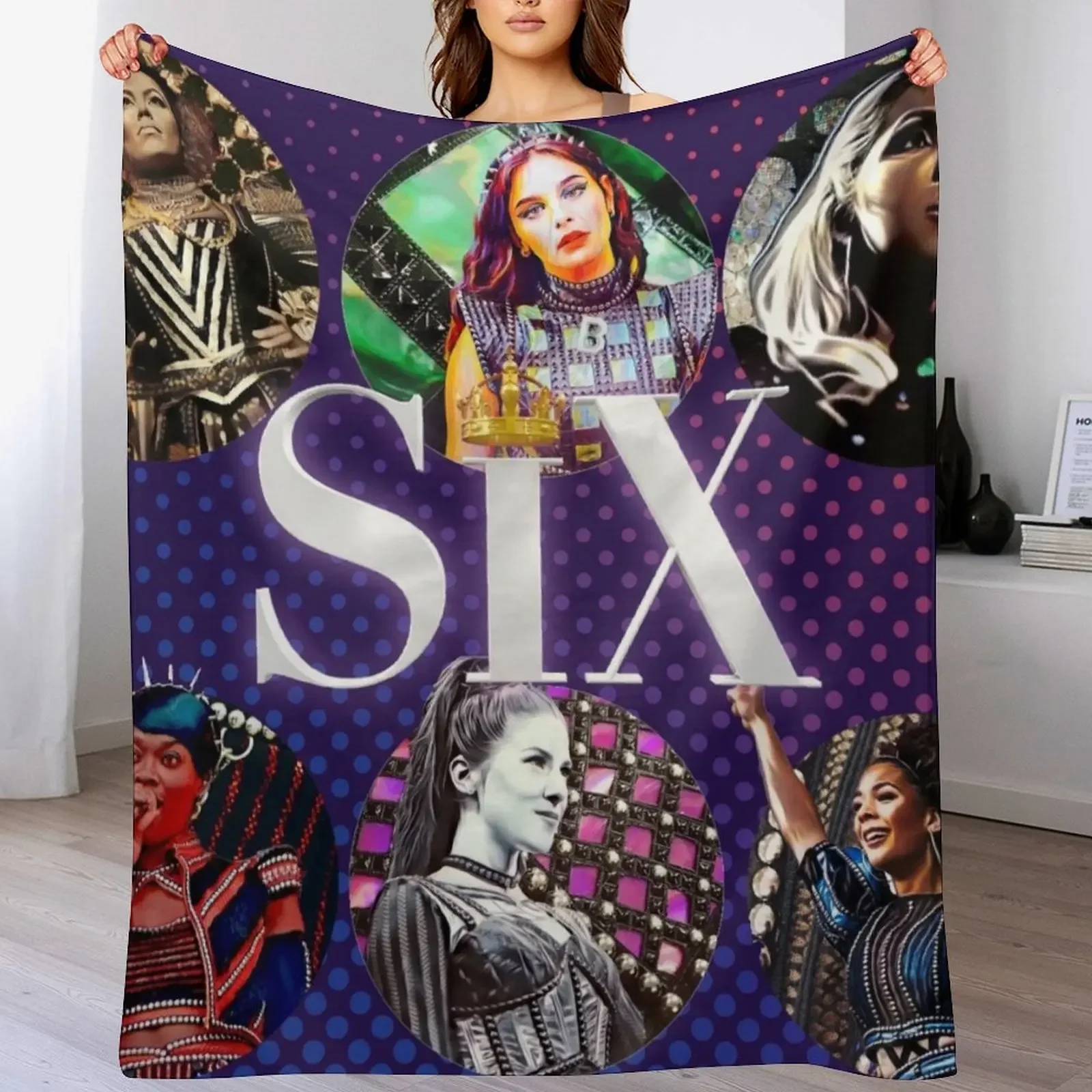 

Six Queens Throw Blanket decorative cosplay anime Flannels For Decorative Sofa Blankets