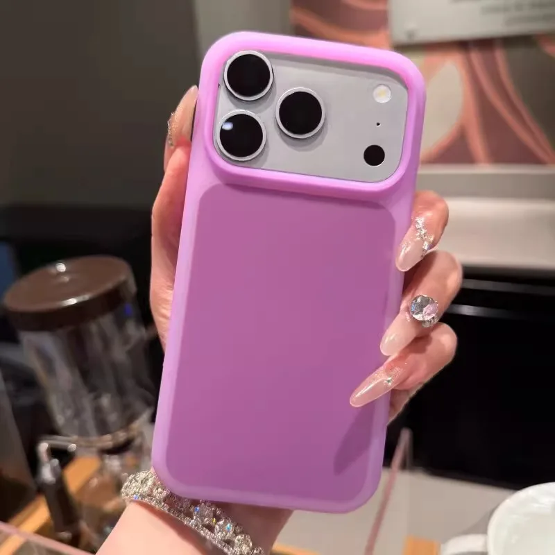 Cute Semi Transparent Jelly Candy Color Case For iPhone 17 16 15 Pro Max Liquid Silicone Camera Control Button Skin Feel Cover