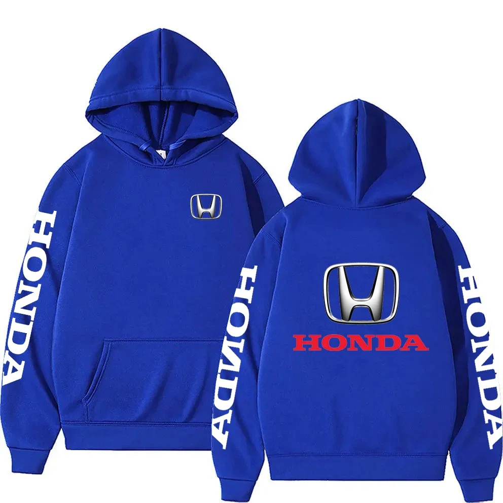 Sweat à capuche noir pour hommes Honda Racing, sweat-shirt élégant pour hommes, pull sportif de Style de rue pour femmes, nouvelle collection automne/hiver