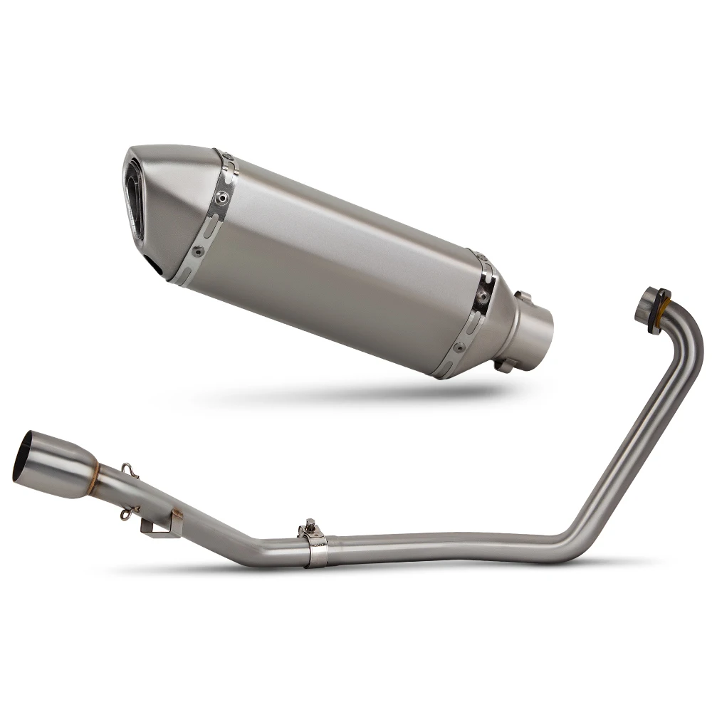 FZS150 Exhaust System For Yamaha FZ15 FZ150 FZ S150 150 15 Motorcycle Exhausts Pipe Kit Street Bike Header Tube 370MM Muffler