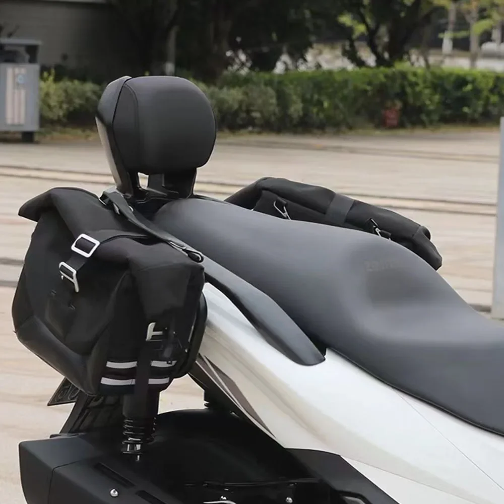 

Боковая сумка с подставкой, холщовая боковая сумка, водонепроницаемые и прочные аксессуары для модификации мотоцикла, подходящие для Shengshi E350 350E 3