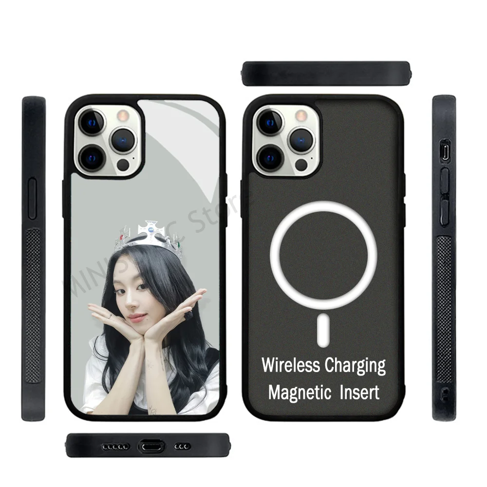 Kpop T-TWICE Son Chae Young Phone Case Strong Magnetic For IPhone 15 14 13 Pro Max 11 12 Mini For Magsafe