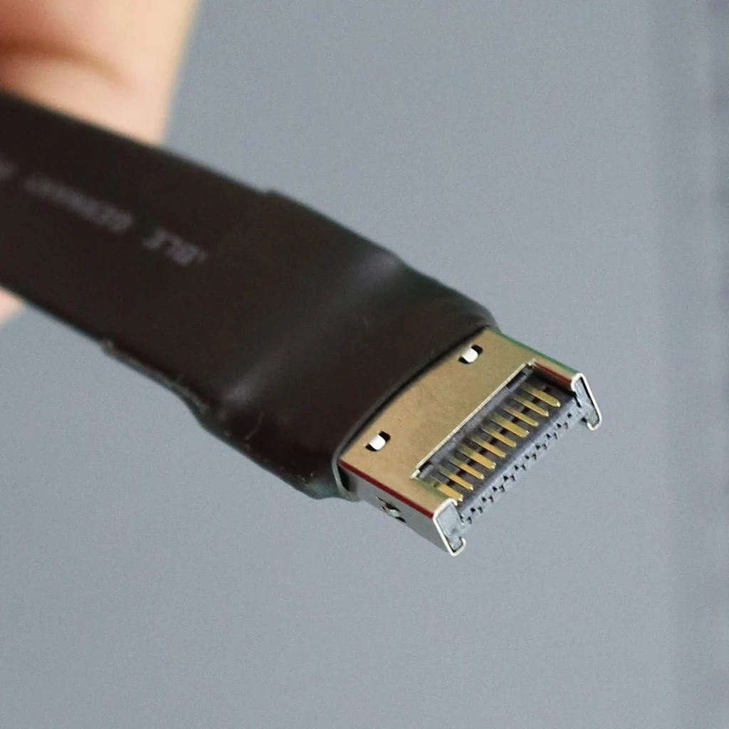 1pc USB 3,2 Typ C Buchse Auf Typ E Stecker Verlängerung Adapter Kabel Interne USB 3,2 Flache Kabel USB-C zu 19P/20Pin Konverter Kabel – Detail 6