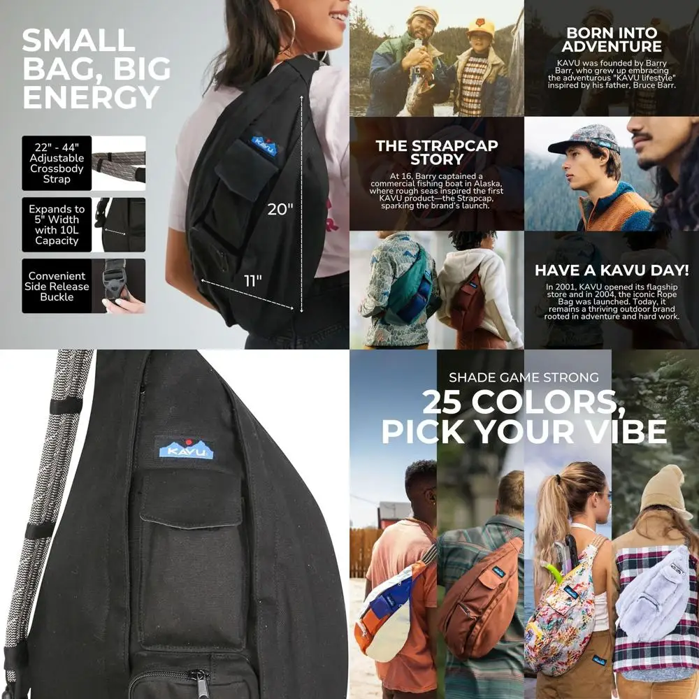 

Hiking, Camping, and Commuting Sling Pack - Lightweight and Versatile for Outdoor Adventures