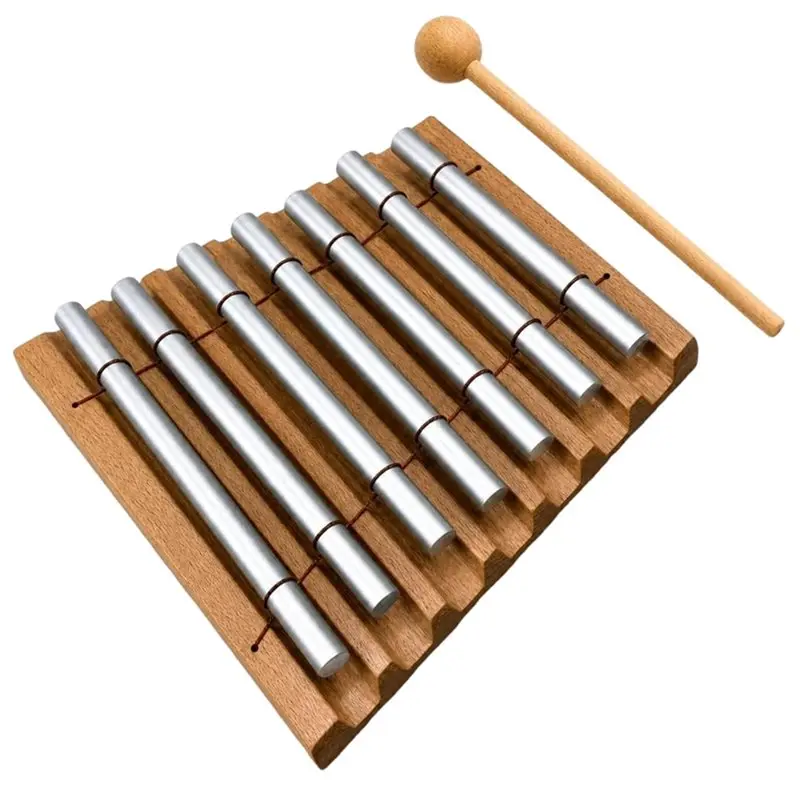 Hand Chime Bell For Healing, Meditation Chime Bar With Wooden Mallet For Yoga, Prayer, Focus And Relaxation