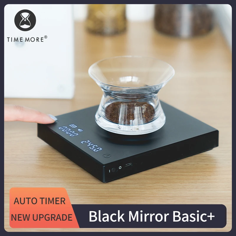 

TIMEMORE New Upgrade Black Mirror Basic+ Smart Digital Scale Built-in Auto Timer Pour Over Espresso Coffee Scale Kitchen Scales