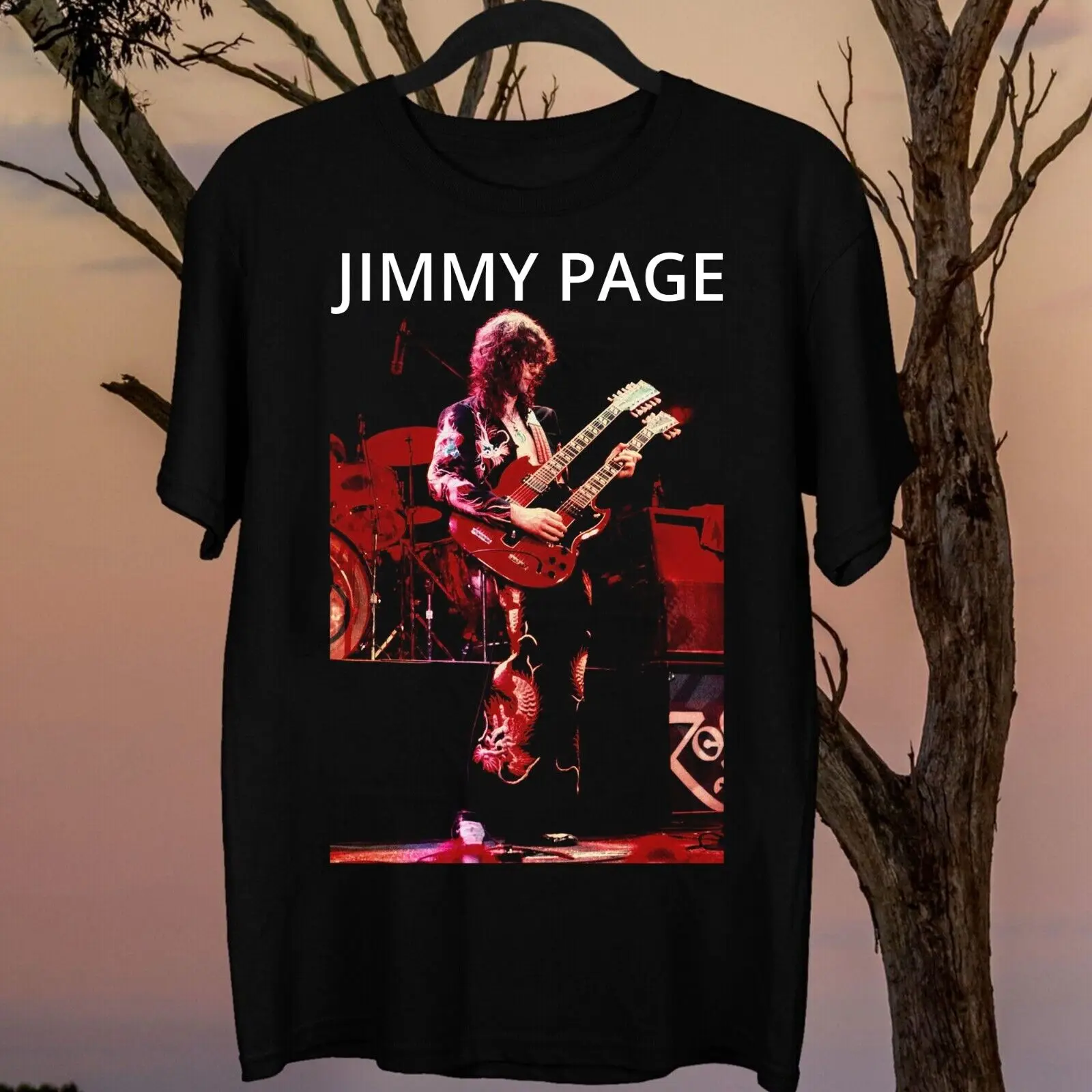 New Rare Jimmy Page Gift Family Men All Size T-Shirt 4H1537