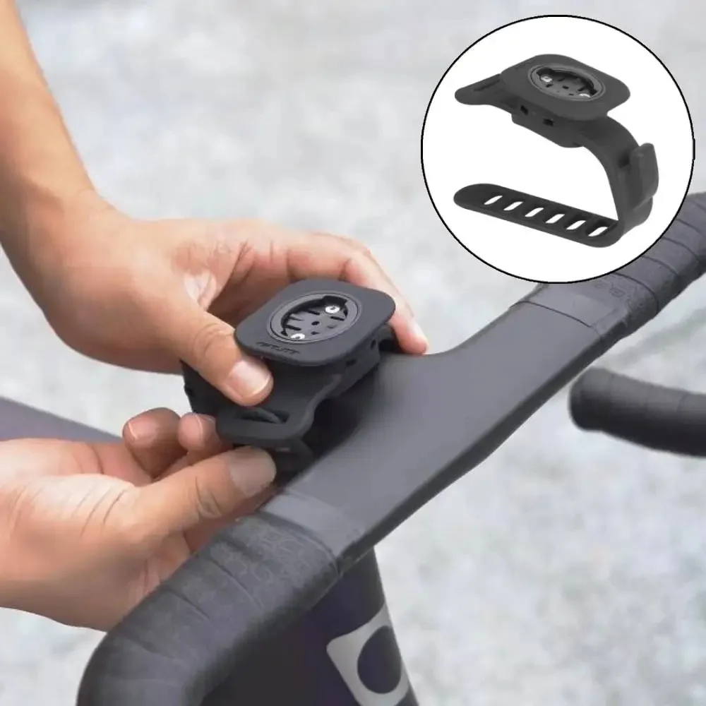 

Silicone Bicycle Computer Mount Non-slip Bicycle Handlebar Computer Mount Multi-Function Bike Computer Stand for MTB Road Bike