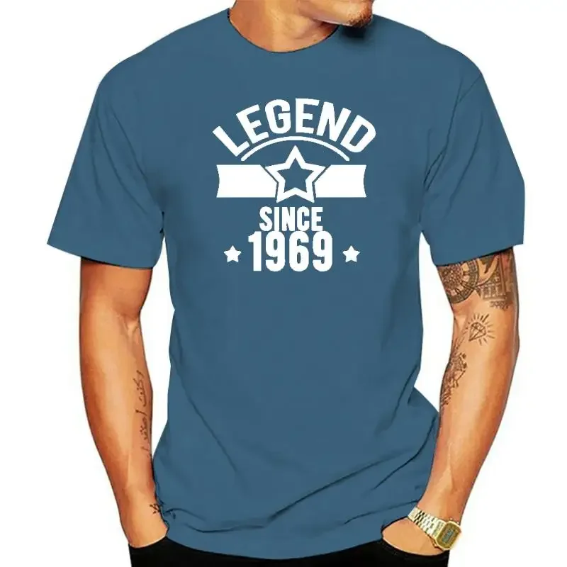 Born 1969 Men T-Shirt Legend Since 1969 T-Shirt -  men clothing  graphic t shirts  harajuku oversized t shirt 2024 new funny