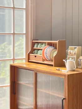 ชั้นวางจาน/ตั้งโต๊ะชั้นเก็บเอกสารเฟอร์นิเจอร์ขนาดเล็ก1/6 BJD