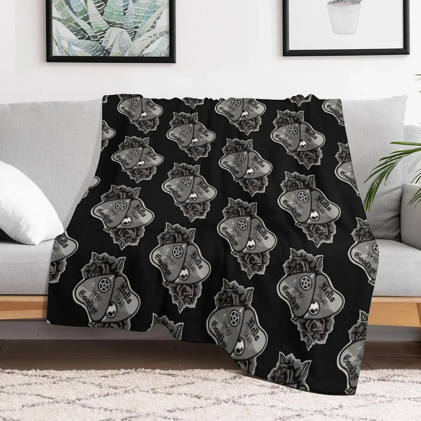 

Planchette Throw Blanket Plaid Plush Blankets