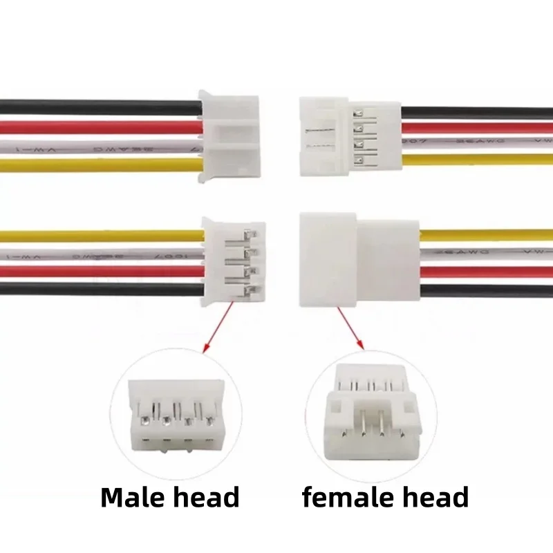 10pcs 10cm/15cm/20CM JST PH 2.0 Connector Plug Jack Male Female 2/3/4/5/6 Pin Micro Cables JST PH 2.0mm Male Female Connectors
