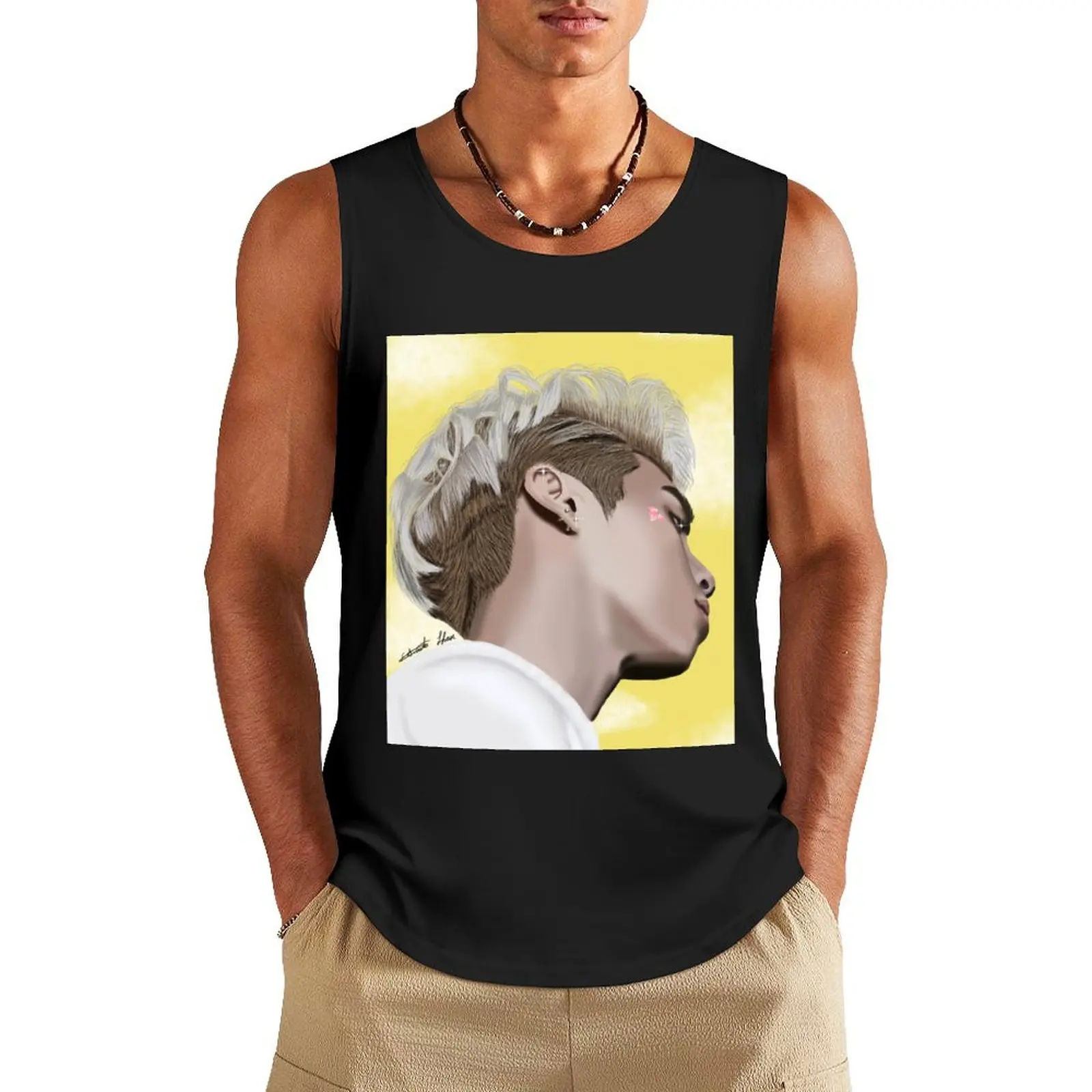 

Our precious Jonghyun Tank Top Bodybuilding clothing man Gym t-shirt man gym for men bodybuilding men clothes