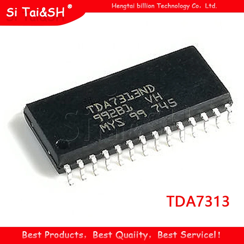 2pcs/lot  new and original TDA7313 TDA7313D TDA7313ND Black plastic protective case For SOP-28
