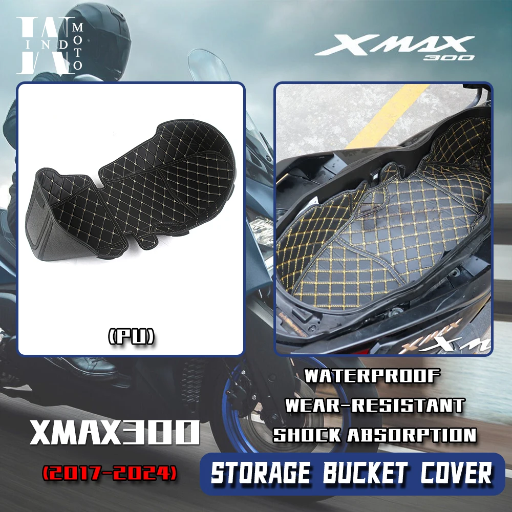 Storage Bucket Cover for XMAX300 Storage Bucket Pillow Cover  Seat Bucket Protector Storage Bucket Cushion PU Leather