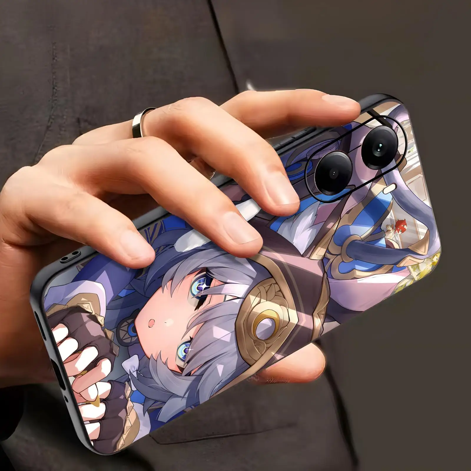 Honkai Star Rail Cipher  Phone Case For Xiaomi POCO M7 M6 M5 X7 X6 X5 F7 F6 F5 Pro 5G Soft black Shockproof Cover