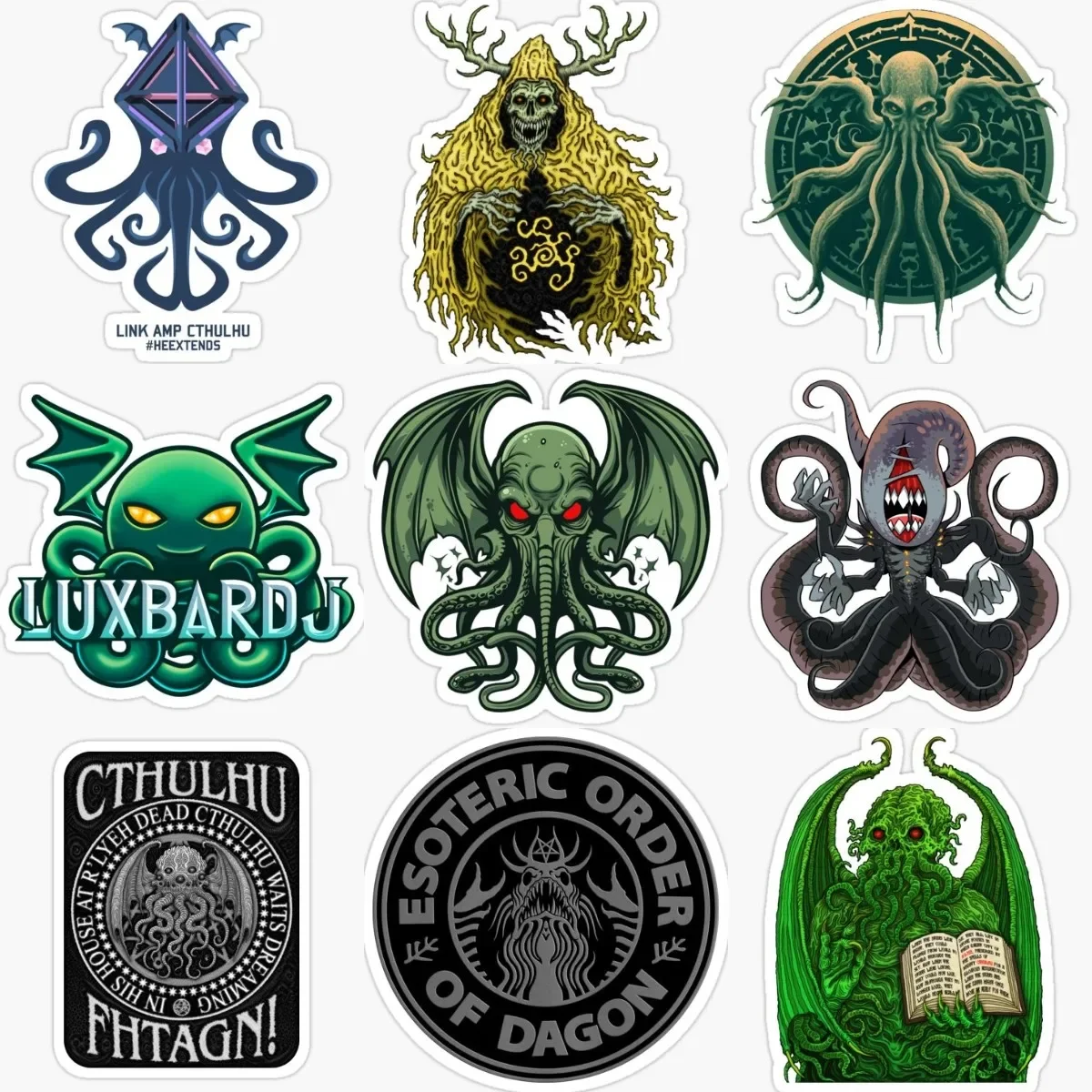 

Cthulhu Great Old Ones Octopus Creative PVC Accessories Sticker for Decorate Window Wall Car Van Truck Motorcycle Off-road Decal