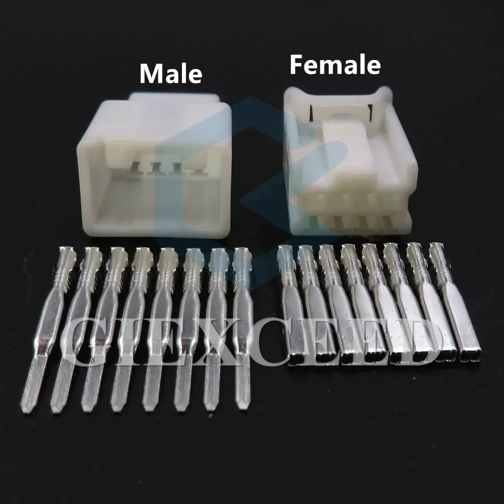 8 Pin 6098-5695 Automobile Electric Cable Harness Socket 1.2 Series Car Plastic Housing AC Assembly Unsealed Connector 6098-5686