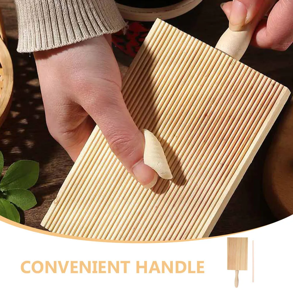 1 مجموعة من صناع Gnocchi مقاومة للاهتراء لوح خشبي عصا لصنع العجين المعكرونة أدوات مطبخ طقم مجداف Gnocchi المنزلية