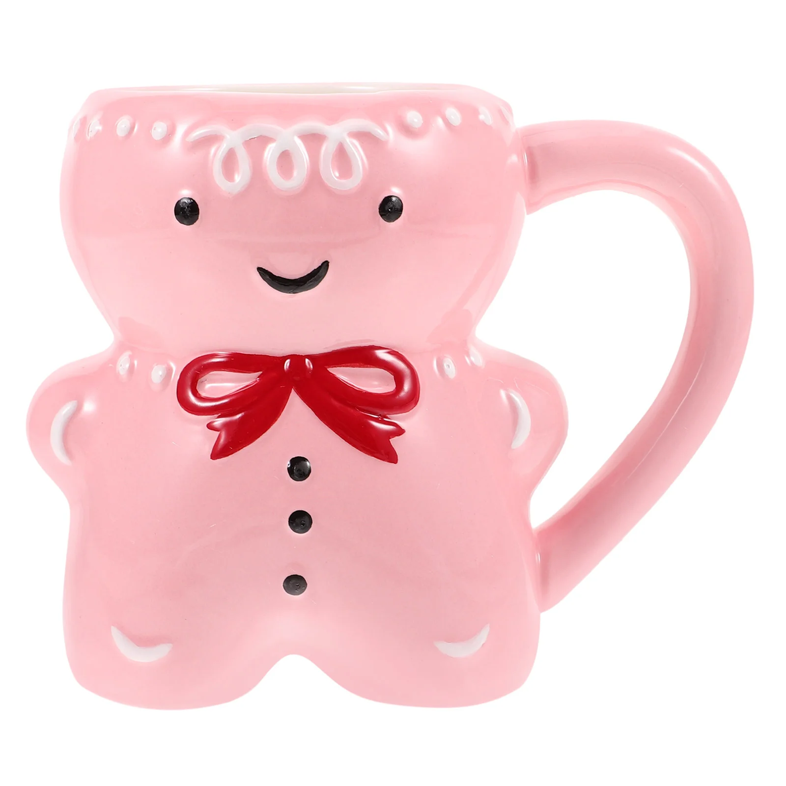 

Christmas Drinking Mug Ceramic Water Cup Porcelain Coffee Mugs Gingerbread Man Breakfast Bathroom Decorations