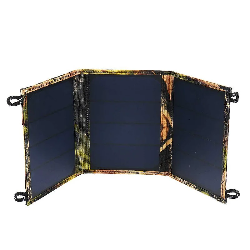 

15W SunPower Foldable Solar Charger - Portable Power Bank for Outdoor Adventures & Travel Emergency Kit