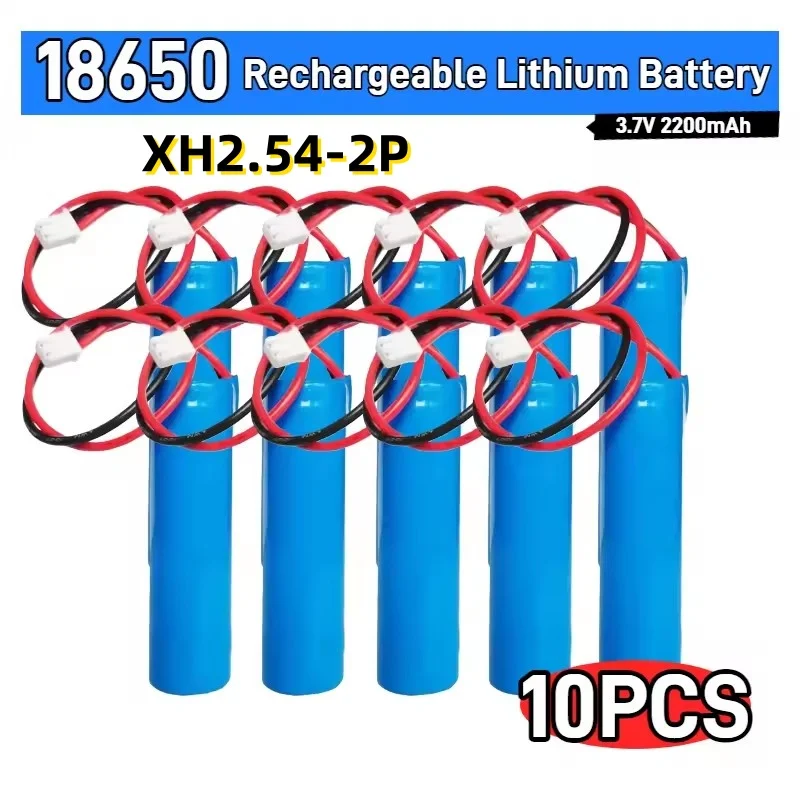 

18650 Battery 3.7V 2200mAh Rechargeable Li-ion for Bluetooth Speaker, Fishing LED Light, DIY Projects Power Pack