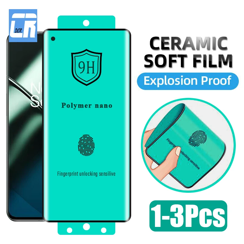 

Взрывозащищенная керамическая мягкая пленка для One Plus 11 10 9 8 Pro, Защита экрана для OnePlus ACE 2, фотопленка, не стекло