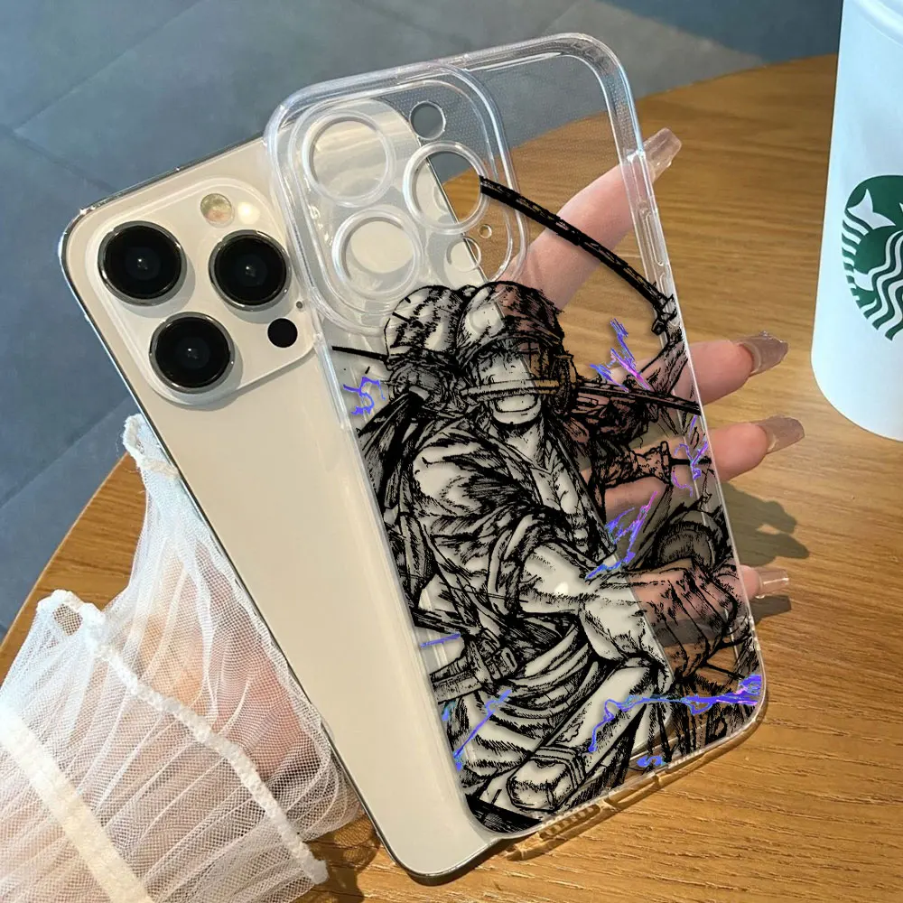 One P-Piece Art Luffys Comics Clear Phone Case For Redmi K40 K60 15C 14C 13C 13 12 12C 10 10C 9 9C 9T 9A 8 7 A1 A2 A3 A5 Shell
