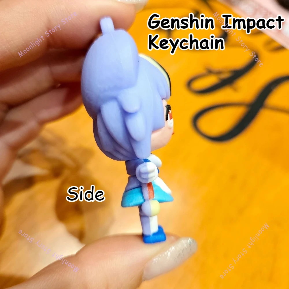Genshin Impact Chibi брелок с рисунком Zhongli Tartaglia кулон подарок для фаната Коллекционные модные украшения декоративный рюкзак ключ