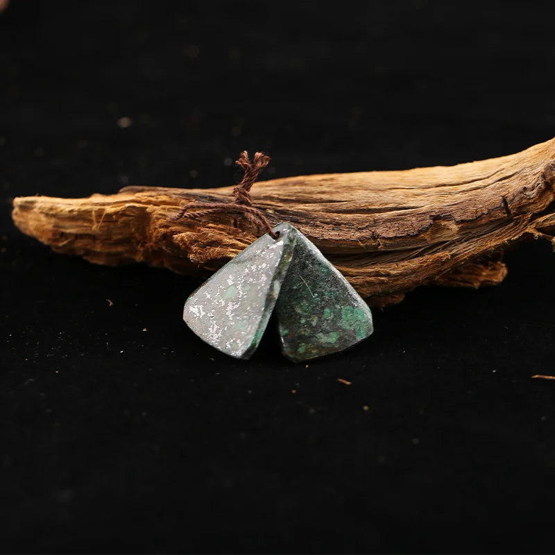 B&F African Turquoise  Earring Beads for Jewelry Making, Handmade Natural stones beads, Stones for jewelry Making Supplies