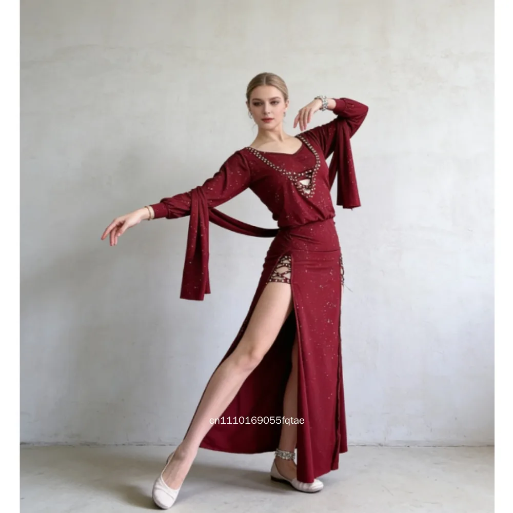 costume-professionale-per-danza-del-ventre-per-donne-abito-shaabi-balai-saidy-abbigliamento-per-danza-orientale-veste-a-maniche-lunghe-con-cintura