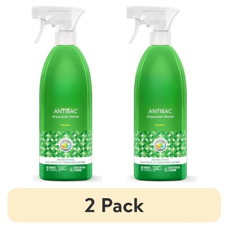 

(2 упаковки) Антибактериальное универсальное чистящее средство, бамбук, 28 жидких унций