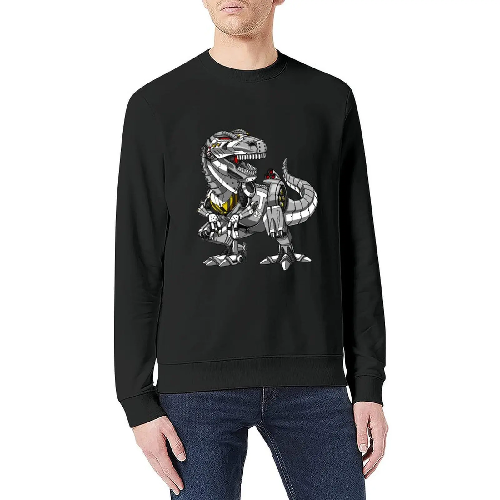 T-Rex Dinosaur Robot Pullover autumn jacket men fashion men korean style clothes mens clothes new in hoodies & sweat-shirt