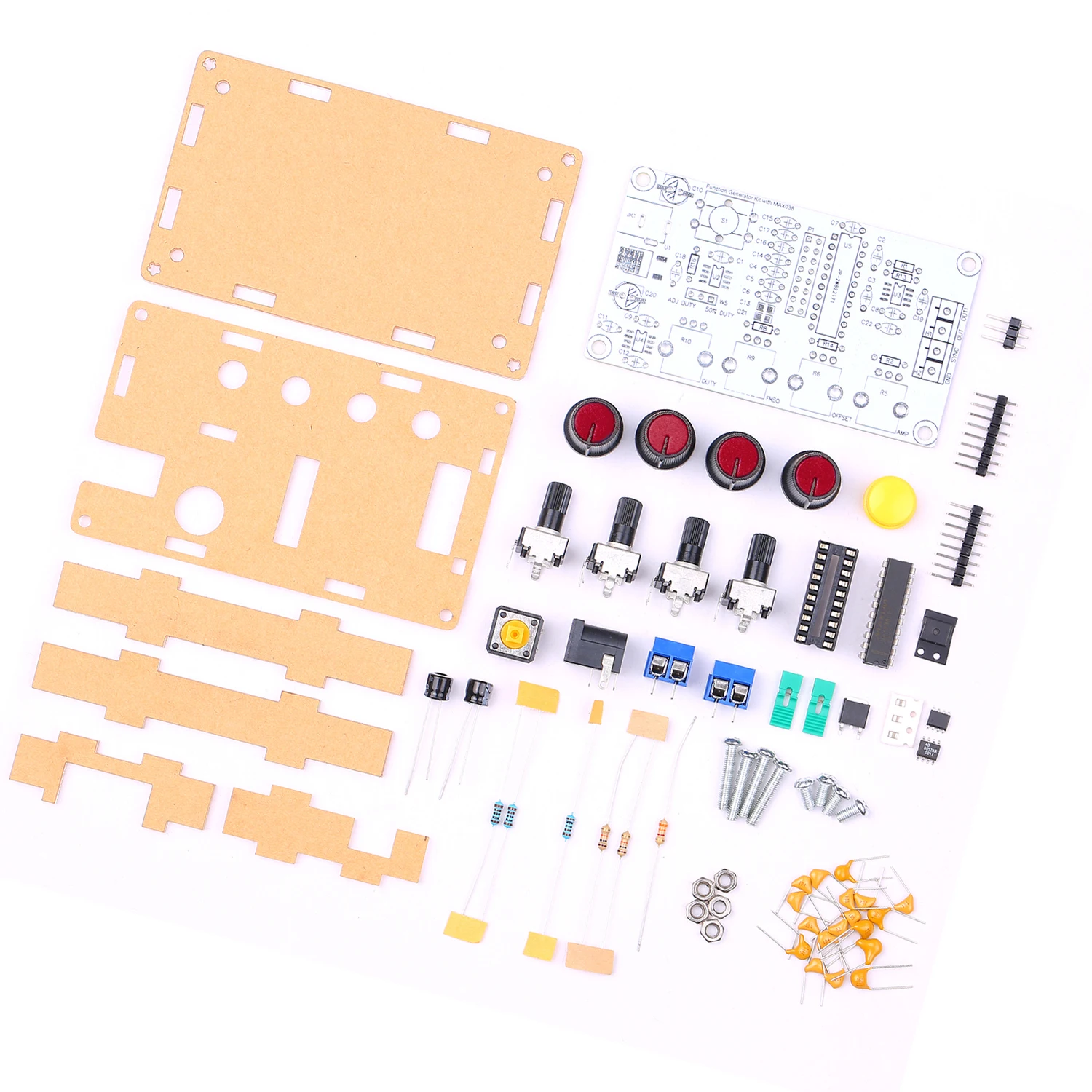 MAX038 Signal Generator DIY Kit 1Hz～20MHz Function Generator High-speed op-amp Generator Sine/Triangle/Rectangular/Sawtooth