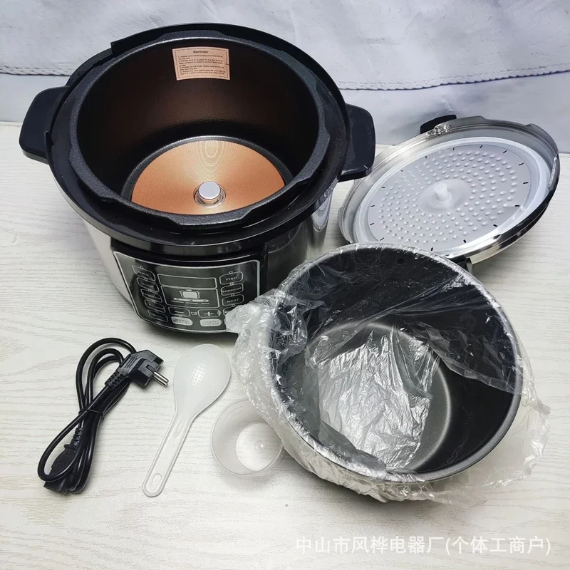 110V/220V Smart Electric Pressure Cooker Multifunctional Large Capacity for Home Use  6L
