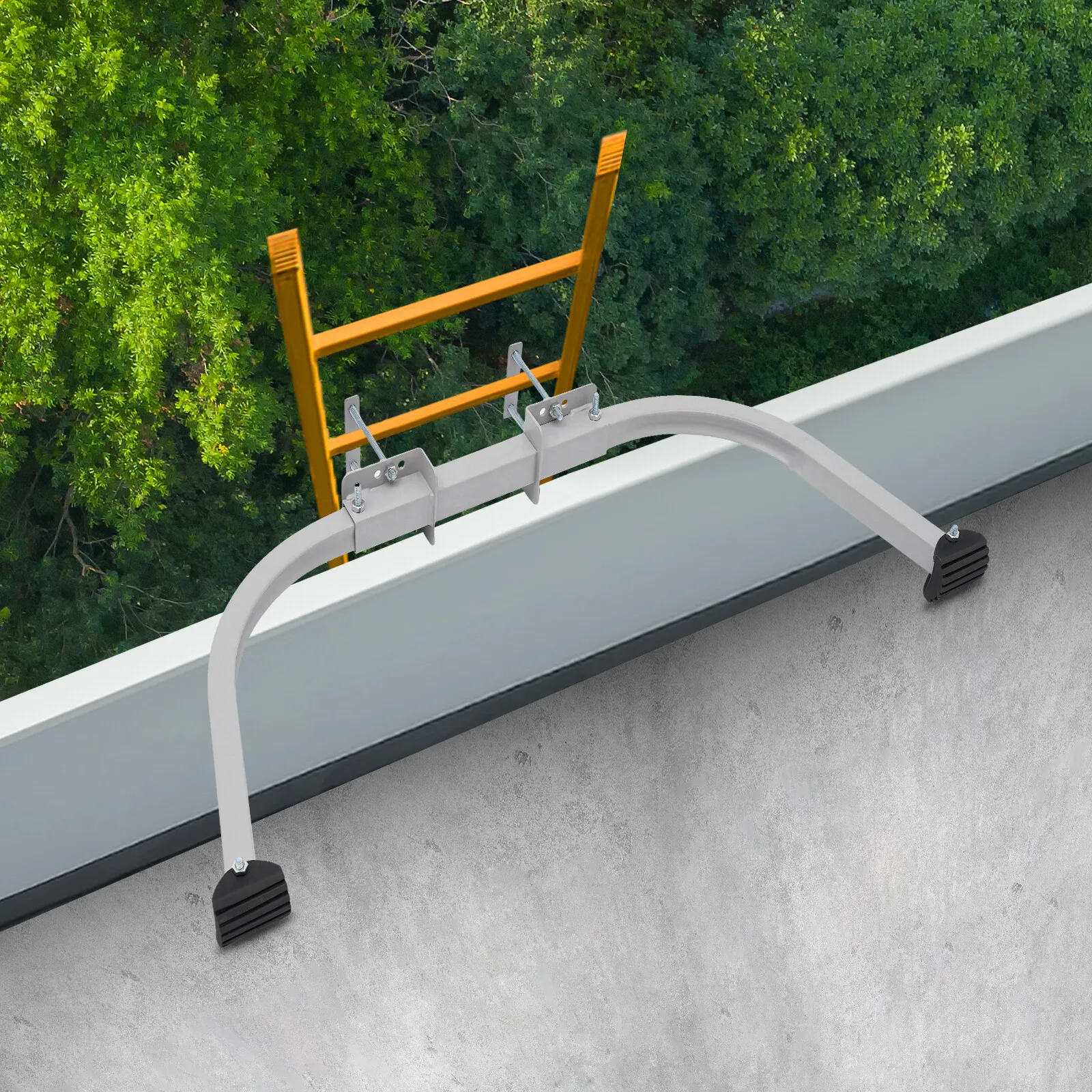Heavy Duty Ladder Steel Stabilizer Safety For Standoff Extra Safety Clean Window Roof