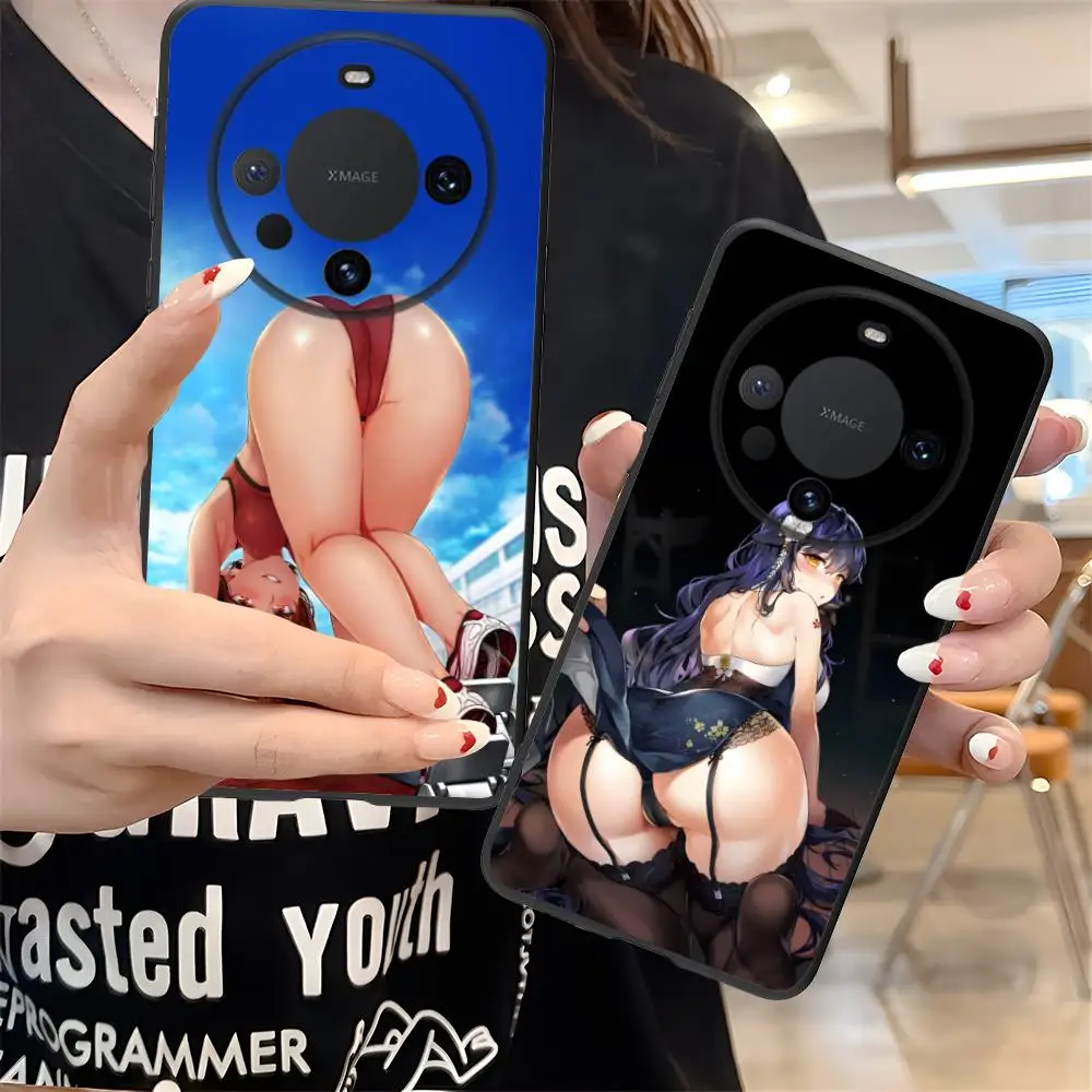 أنيمي Waifu هنتاي قضية الهاتف المحمول لهواوي ماتي 60 50 40 30 20 10 برو زائد لايت E 5G الطباعة الملونة الغطاء الواقي
