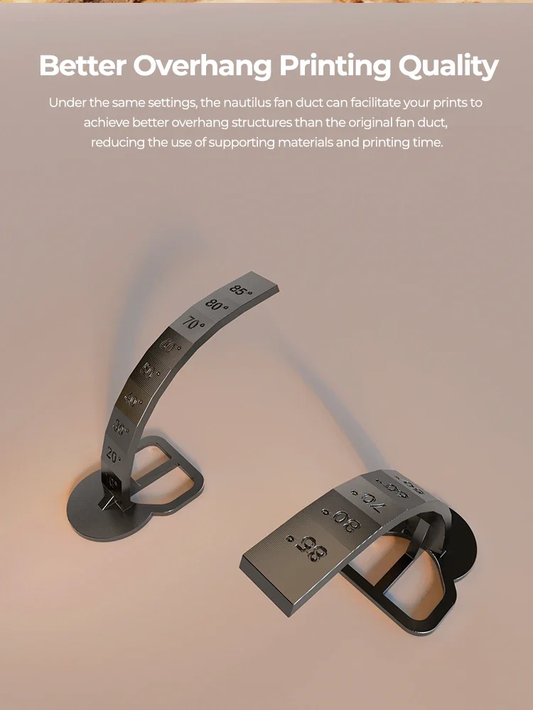 Creality X BEN2C Nautilus Lüfterkanal für K1 Max oder K1C/K1 SE 3D-Drucker, 360° ° Kreisförmiger Kühlstrom, schnelle Kühlung, 3D-Druckerteile – Detail 6