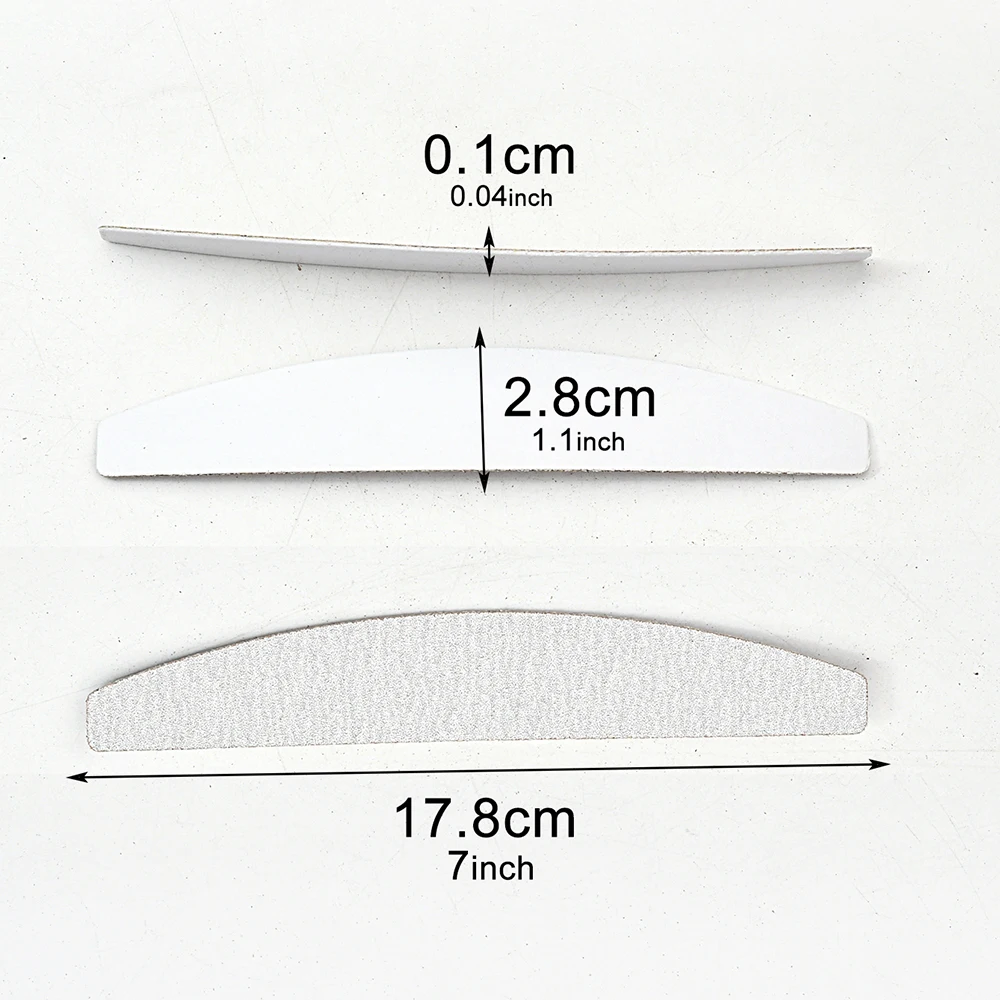 50 قطعة من ورق الصنفرة وملف الصلب لمسمار مانيكير وباديكير على الوجهين مجموعة ملحقات متينة قابلة للتمزيق معدات طلاء الجل #5