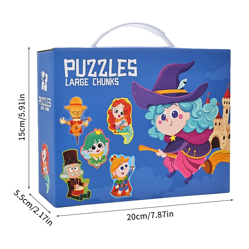 1Pc Six-In-One Large Puzzle Gift Box Early Education Toy  Interactive Learning Game Parent Child Activity Holiday Gift