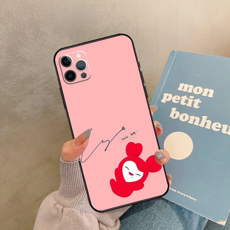 KPOP TWICE Phone Case For iPhone 11 12 13 14 15 16 Pro Max Back