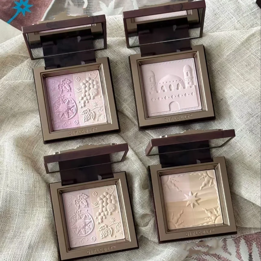 GIRLCULT Multi-Use Highlighter & Finishing Powder – Expansive Brightening Shade,Natural Lifting Glow,Pore-Blurring Face Powder