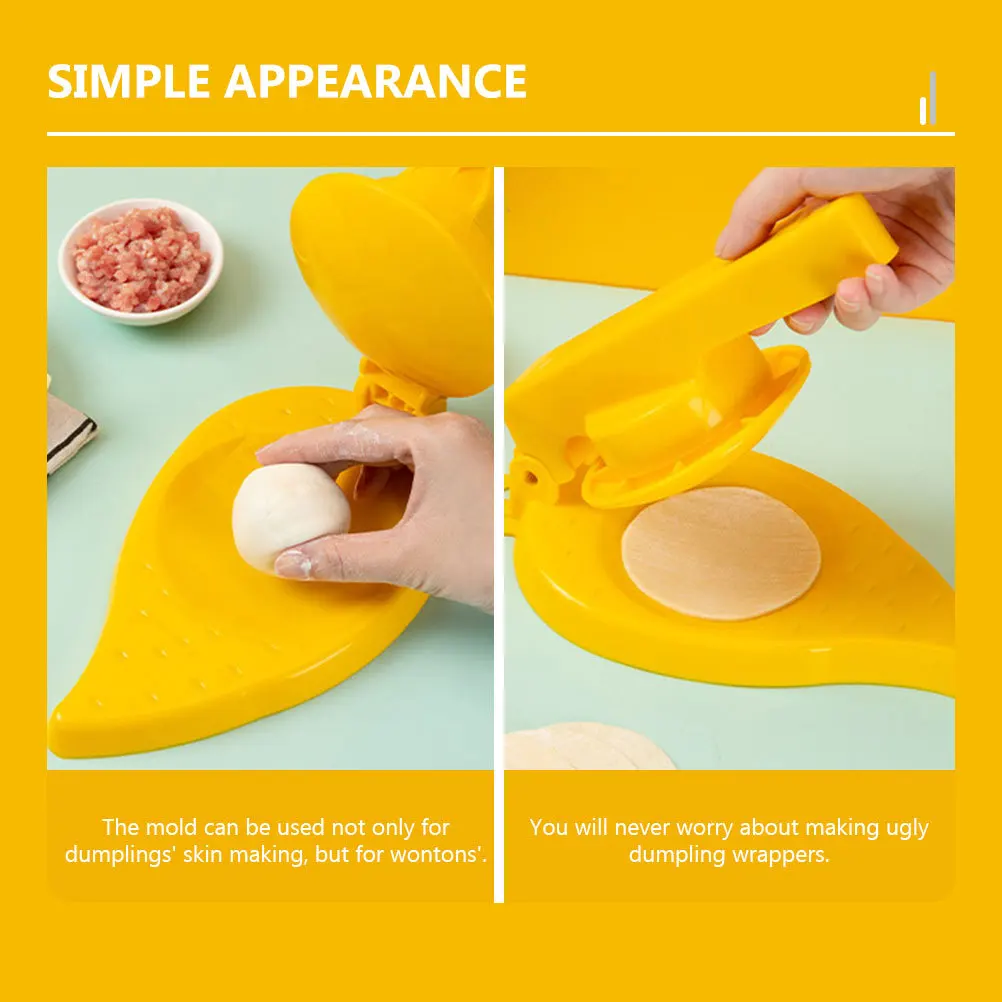 

Dumpling Skin Wrapper Plastic Presser for Wonton and Dumplings and Safe Dumpling Skin Wrapper Plastic Dough Presser
