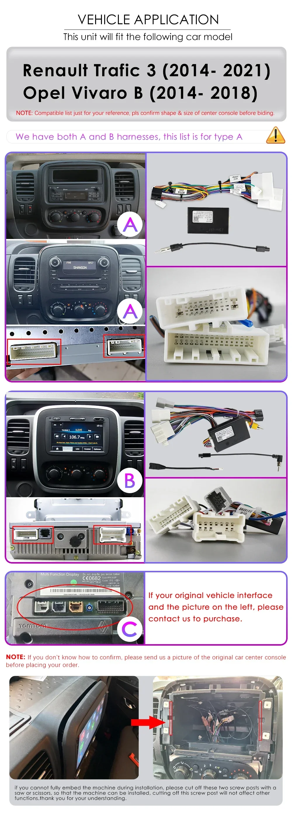 Hizpo Android Auto-Multimedia-Player für Renault Trafic 3 2014 Opel Vivaro B GPS Carplay AI Intelligenter Bildschirm Autoradio 360Cam 9 Zoll Auto-Intelligent-Bildschirm QLED-Display Automotive Head Unit Navigation 5G WIFI DSP Split ADAS USB DVR SWC FM AM RDS Kamera – Detail 7