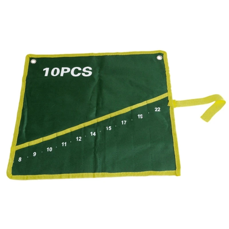 6/8/10/12/14/25 Pockets Durable Canvas Spanner Wrench Tool Roll Up Storage Bag High-level Quality