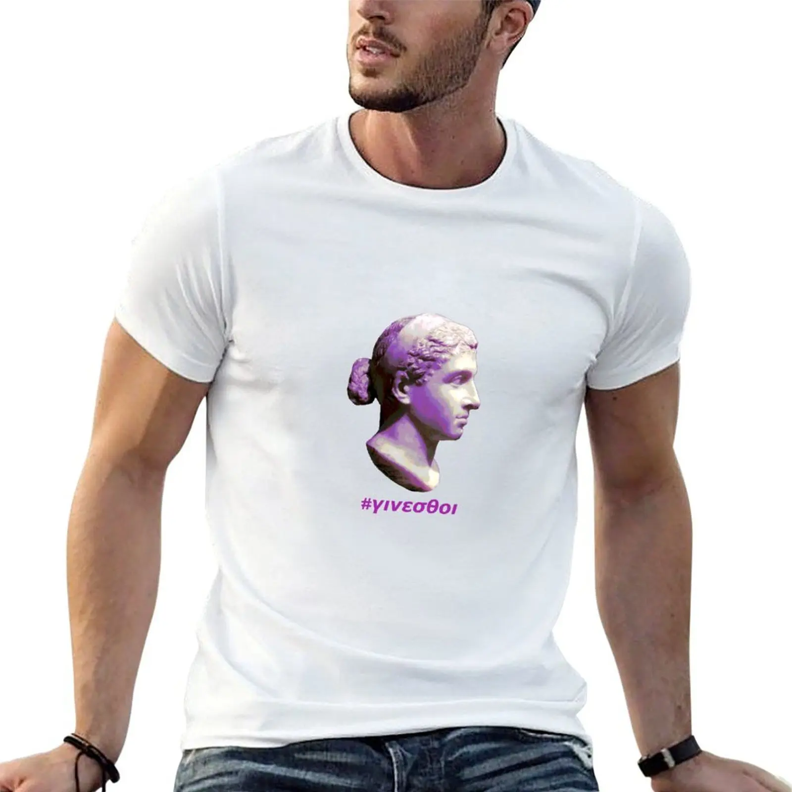 Ginesthoi Cleopatra VII Marble Bust T-Shirt graphic tee shirt Personalized t-shirt men t shirts