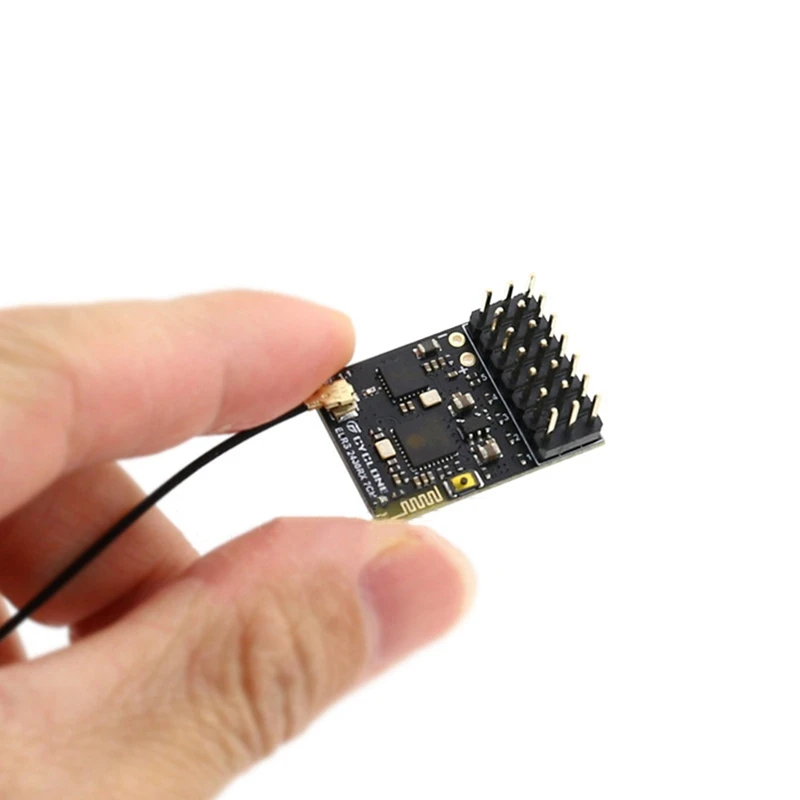 Receptor ELRS 2,4G PWM 7CH FPV con antena tipo T para RC FPV Dron de carreras de largo alcance Quadcopter
