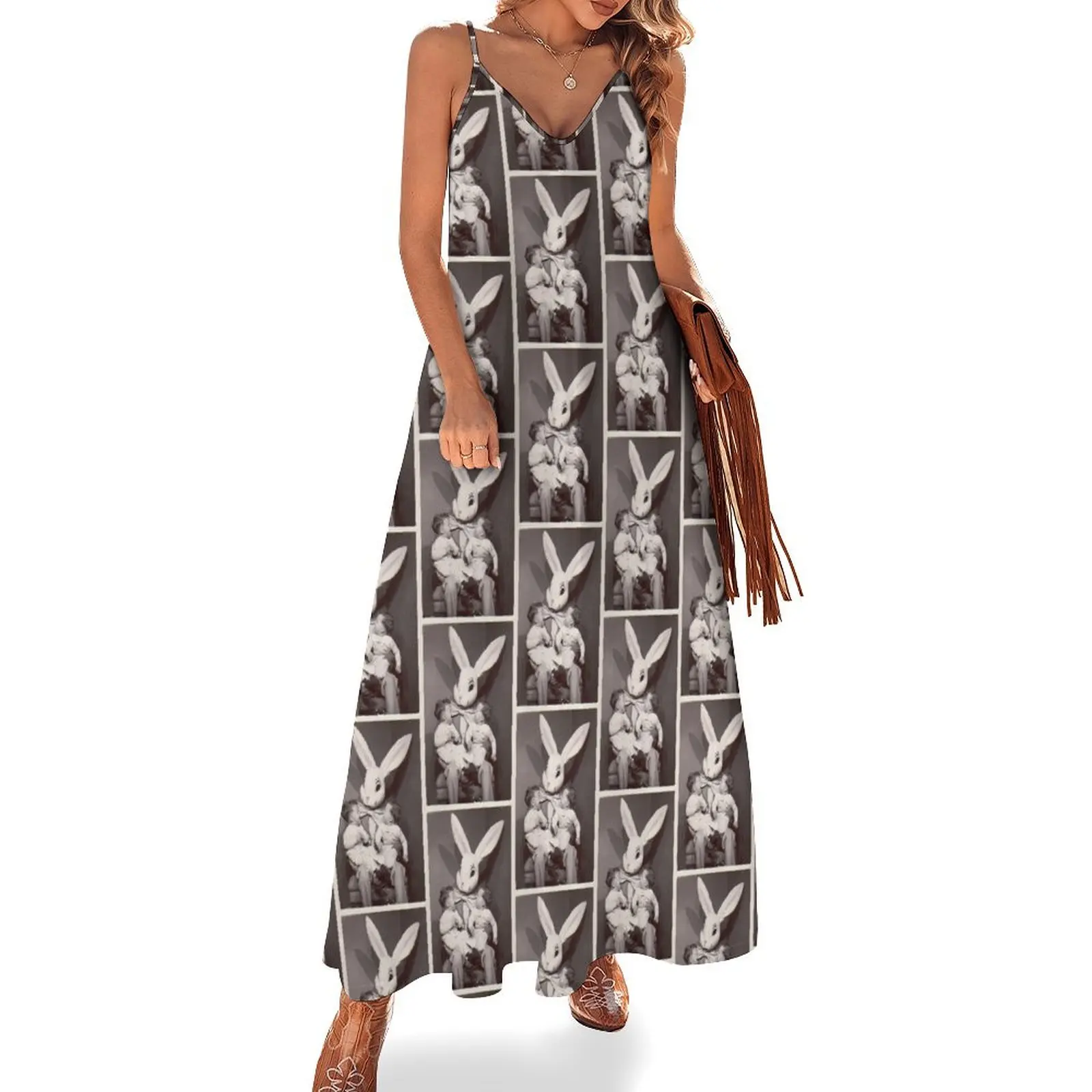 

Creepy Easter Bunny Sleeveless Dress summer dress korean women dresses for women 2025 dresses ladies 2025 summer